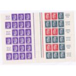 Germany 1941-Definitives sheet comprising 3xSG771a booklet panes and 3xSG773a booklet panes in u/m