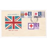 Great Britain 1963 (15 Aug) Red Cross Cent phosphor set unaddressed First Day Cover SG£90
