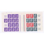 Germany 1941-Definitives sheet comprising 2x se tenant pairs of SG771a and SG773a booklet panes u/m,