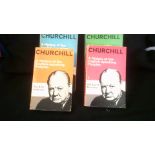 Books-Churchill-vol's 1-4 Includes The Birth of Britain-The New World-The Age of Revolution-The