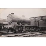 Postcard-LMS Class 7F 0-8-0 of 1929, B/W shed location