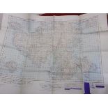 Military Map of the Central Mainland (Shetland Islands) Scotland, Jan 1950, an excellent Ordnance