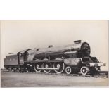 Postcard-LMS Princess Royal Class-4-6-0 6202 un-named - original turbomotive of 1933 by William