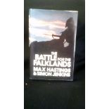 Book-The Battle for the Falklands-hard back with cover - by Max Hasting and Simon Jenkins -