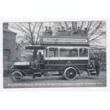 Postcard-Railway-London + North Western Railway-Promo Motor Omnibus Exhibited at the Motor