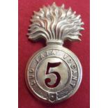 5th Fusilier Regiment of Foot (Northumberland Fusiliers) Glengarry badge of the Pre-Territorial