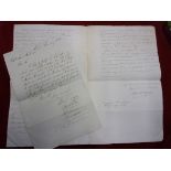 Lieut James Rochied Forrest Royal Navy 1845 Letter to the Lord Provost and Gentlemen of the House of