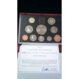 Great Britain 1997-Proof Deluxe Golden Wedding Set-(10) coins, boxed, Royal Mint case with