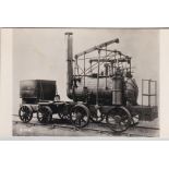 Postcard-1820's Colliery Locomotive 0-4-0 B/W postcard