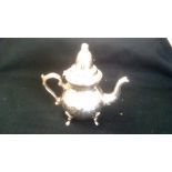 Vintage-White Metal Tea Post, for decoration only