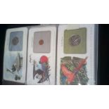 An Album of coins 'Bird Coins of the World'-BUNC coinage beautiful displayed and on cards-31