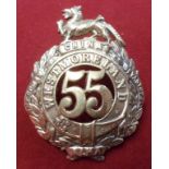 55th Westmoreland Regiment of Foot (Became the 2nd Battalion Border Regiment) Glengarry badge of the
