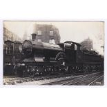 Postcard-Railway-GWR 4-2-2 3027 Thames, Later renamed Worcester after rebuild from A2-2-2,