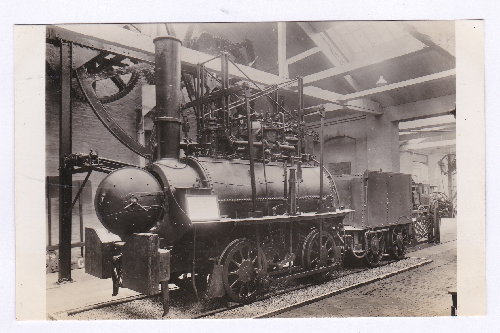 Postcard-Railway Fine RP postcard-Hatton Colliery 0-4-0 built by George Stephenson/Nicholas Woo in