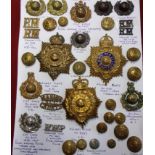 British Royal Marines Cap Badges, Helmet Plates (three, one-enamelled), Collar Badges, Shoulder