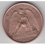 Medallions Wellington Waterloo/George Bust, Gilt, EF, 35mm