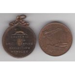 1924 Wembley Palace of Industry/Medallion and Souvenir Medal (2) in copper and gilt, VF or Better