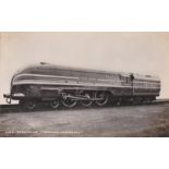 Postcard-Railway RP-Promo black/white photograph (postcard size) LMS Streamline 'Coronation' Class