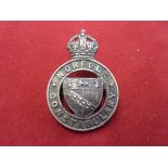 Norfolk Constabulary Obsolete KC Cap Badge (White-metal), two lugs.