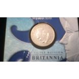 Great Britain 2003-Silver £2 Britannia on Royal Mint Display Pack