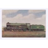 Postcard-Railway Southern Railway Lord Nelson Class 4-6-0850 Lord Nelson-A nice colour postcard by