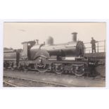 Postcard-Railway Churchward Single Wheeler 3013 Great Britain originally built as a 2-2-2 but