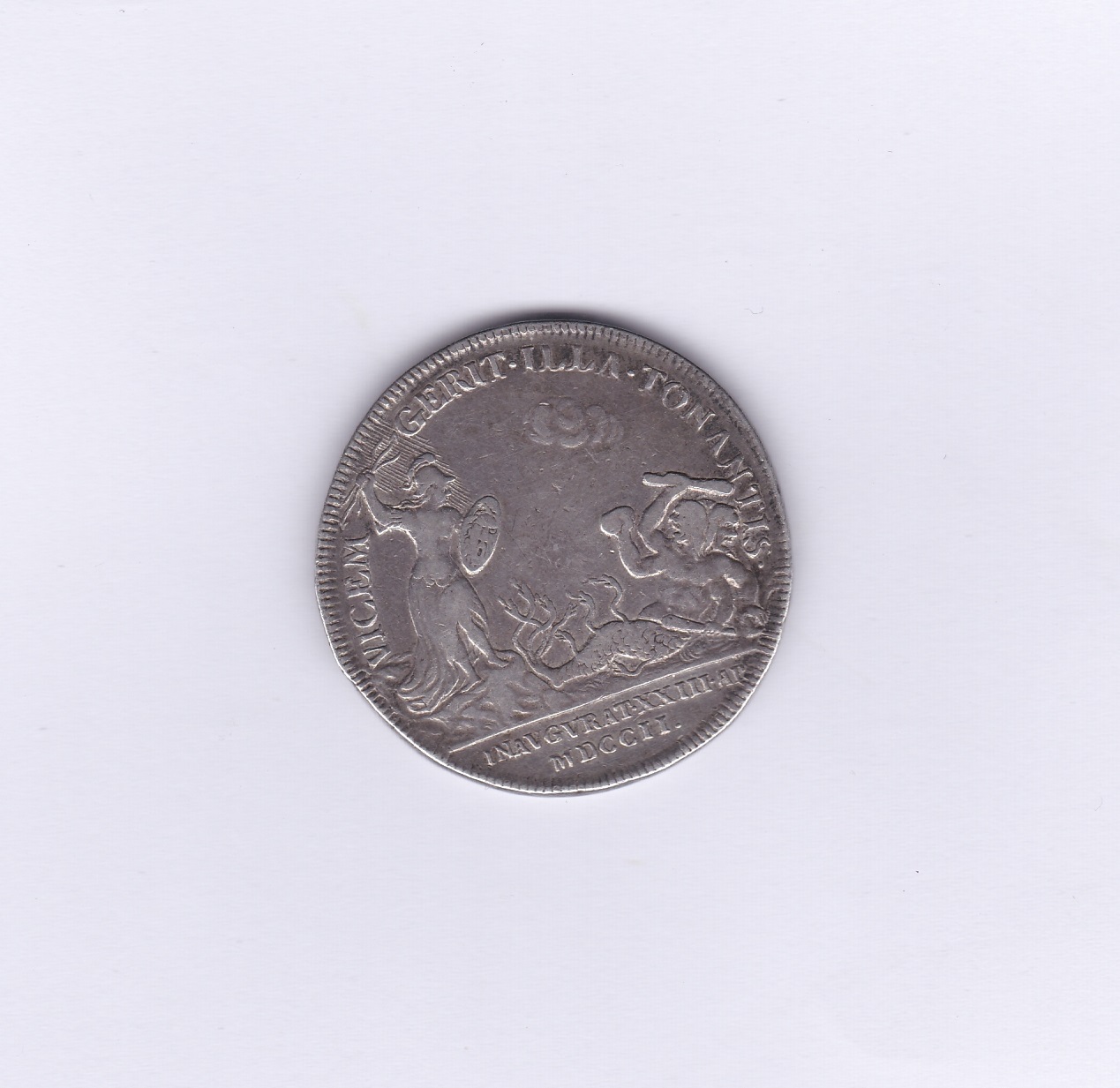 Great Britain 1792-Coronation Queen Anne - Official silver medal by John Croker…35.56mm, almost - Image 2 of 2