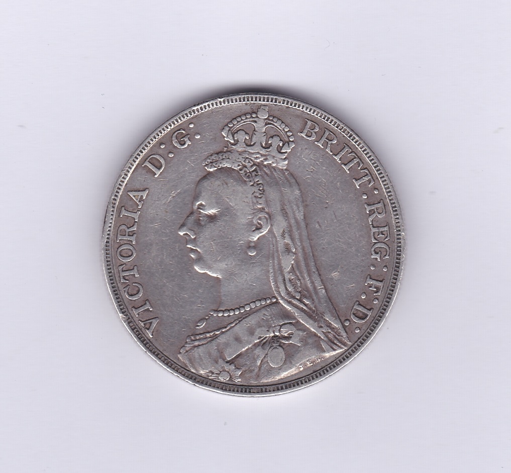 Great Britain 1891-Victoria Jubilee Crown,VF,S3921