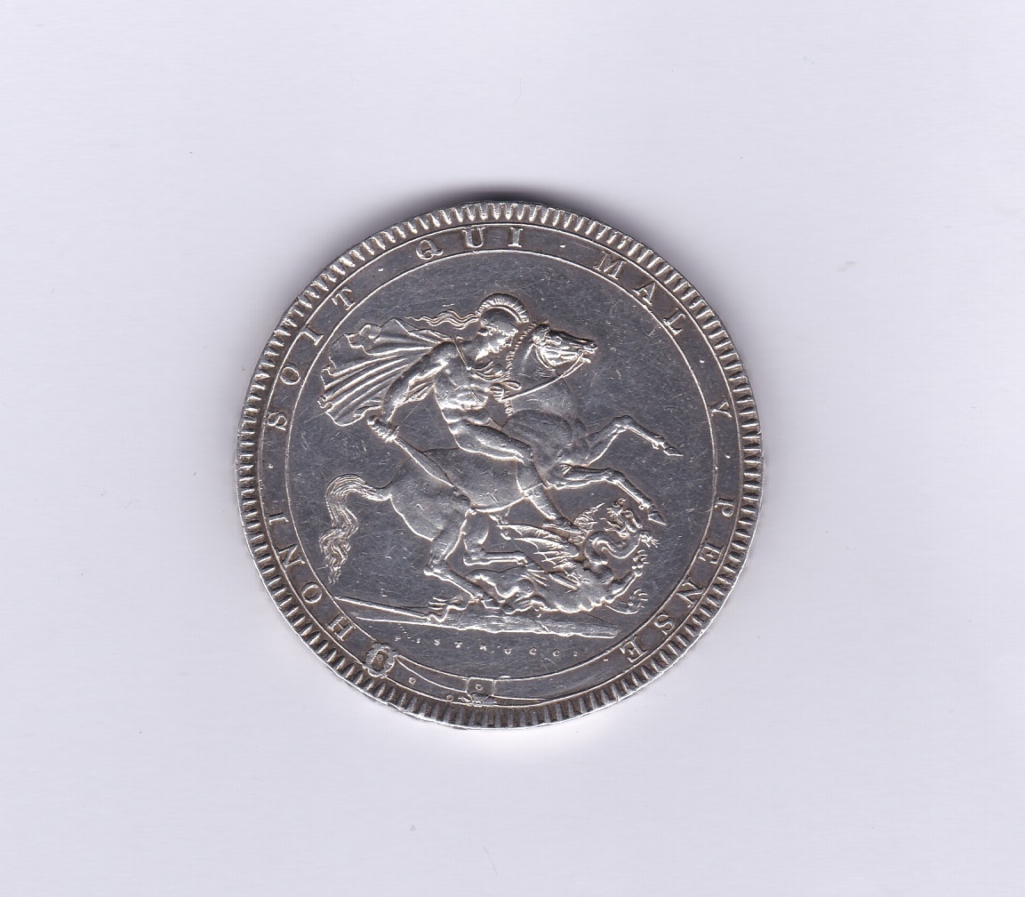 Great Britain 1819-LX George III Crown, S3787, extremely fine - Image 2 of 2