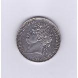 Great Britain 1821-Secondo-George IV Crown, S3805,GVF/NEF