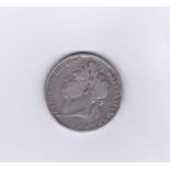 Great Britain 1822-Tertio-George IV Crown, about fine S3805