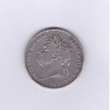 Great Britain 1821-Secondo-George IV Crown,S3805, Fine