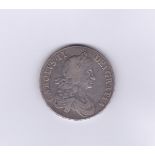 Great Britain 1664-Charles II Crown, second bust XVI, AVF/VF, pleasant toning a nice coin S3355