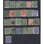 Mexico 1884 - Definitives SG141-148,150,157-166 used 151-152 m/m-cat value £54.50