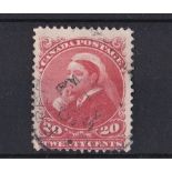 Canada 1893 20 Cants vermillion, SG 115, fine used.