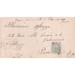 French Colonies New Caledonia 1924 env registered Tomo to Paris, scarce.