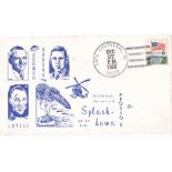 Rocket mail/Space - Envelope showing Astronauts Borman, Anders and Lovell with their Apollo 8 splash