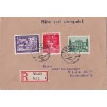 Germany 1944 - Registered envelope posted within Vienna, stamped please cancel neatly so is a