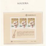 Madeira 1985 - Europa min sheet used SGMS215