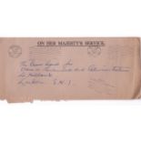 Nyasaland 1960 - O.H.M.S envelope Zomra to crown Agents, Millbank, Zomra meter mark in black,