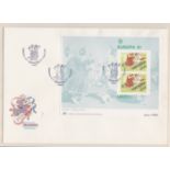 Madeira 1981 - Europa min sheet First Day Cover (CTT), SCMS179