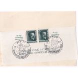 Germany 1937 - Nuremberg Congress on special card SG638, M. sheets has been separated and 1/2 is