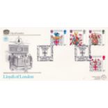 Great Britain 1984 (17 Jan) - Heraldry -London City Square Mill FDC, Official Lloyds BFDC9, cat