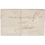 Scotland - 1797 - EL Kirkundbright to Edinburgh, 1/- m/s rate; SL KIRKUND/BRIGHT ** Scarce