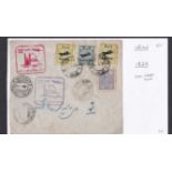 Iran 1929 First Flight cover Tehran to Meched with cachets