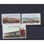 Chinese People's Republic 1968-Completion Yangtze bridge SG2407-2409-2410 mounted mint part set