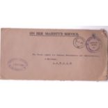 Basutoland 1960 - O.H.M.S Envelope used Maseru to Millbank, London, Maseru datestamp and Official