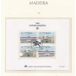 Madeira 1990 - Europa min sheet SG255 used