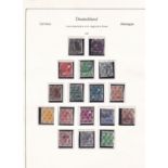 Germany 1948 - British American Zone-optd definitives SGA61-A62m/m SGA53-A59 A63-A69 used, Michel