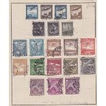 Chile 1867-1961 - (7) album pages of mounted mint and used stamps 99 in total-strength in air issue